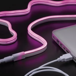Paulmann ruban LED Neon Colorflex USB 1 m rose^ Lampes Décoratives