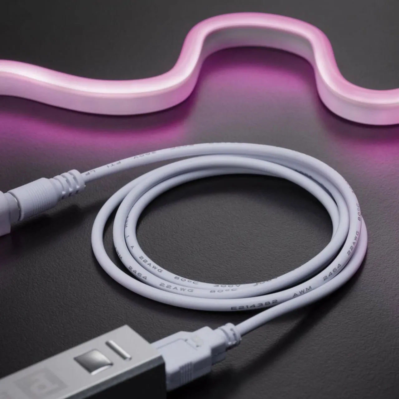 Paulmann ruban LED Neon Colorflex USB 1 m rose^ Lampes Décoratives