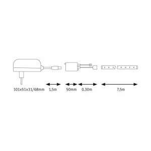 Paulmann SimpLED kit ruban, 26 W, RVB, 7,5 m^ Lampes Décoratives