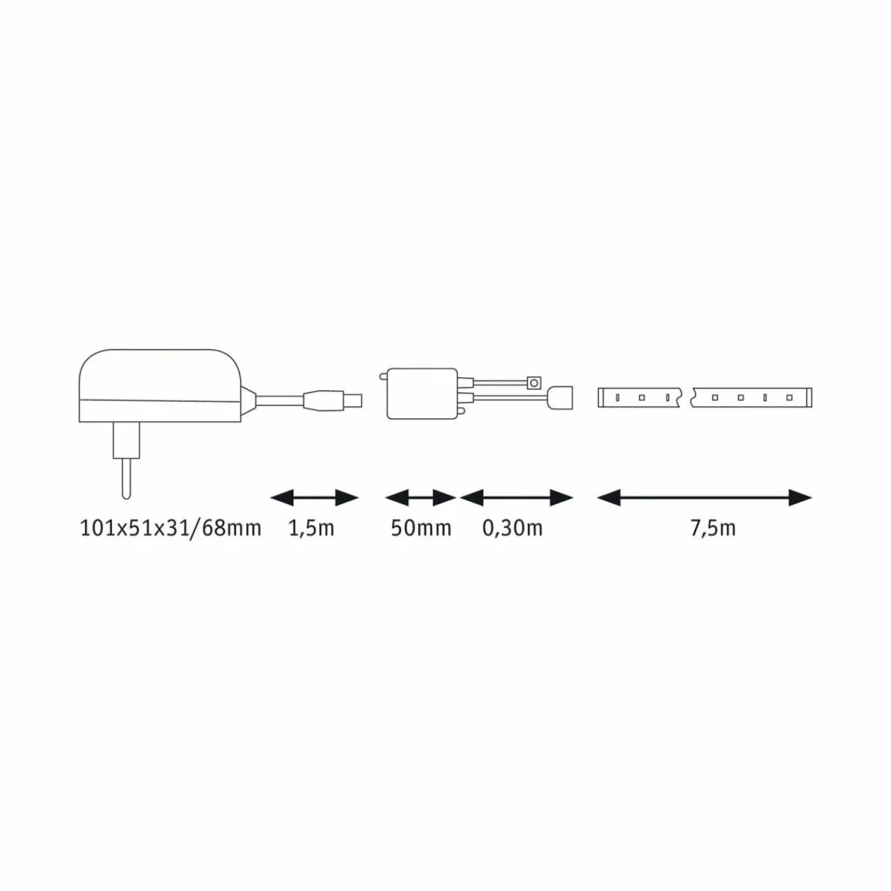 paulmann_simpled_kit_ruban_w_rvb_m_6.webp Paulmann SimpLED kit ruban, 26 W, RVB, 7,5 m^ Lampes Décoratives