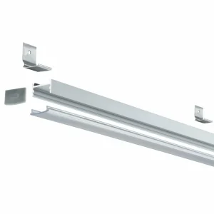 Paulmann Square profil, alu, diffuseur satiné 2 m^ Lampes Décoratives