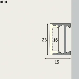 Paulmann Square profil, alu, diffuseur satiné 2 m^ Lampes Décoratives