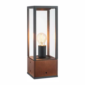 Paulmann Timba luminaire pour socle avec bois, hauteur 40 cm^ Potelets Extérieurs