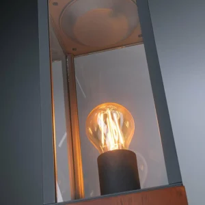Paulmann Timba luminaire pour socle avec bois, hauteur 40 cm^ Potelets Extérieurs