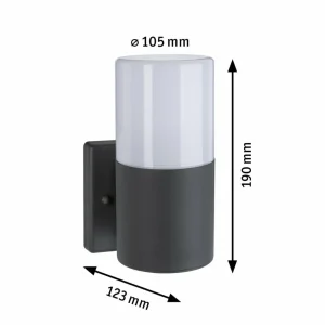 Paulmann Tubs applique d’extérieur, dimmable^ Appliques Murales Extérieures