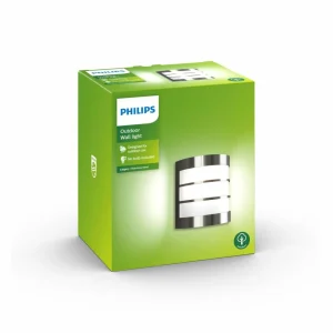 Philips Calgary applique d’extérieur inox^ Appliques Murales Extérieures