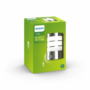 Philips Calgary applique d’extérieur inox capteur^ Appliques D'Extérieur Avec Détecteur