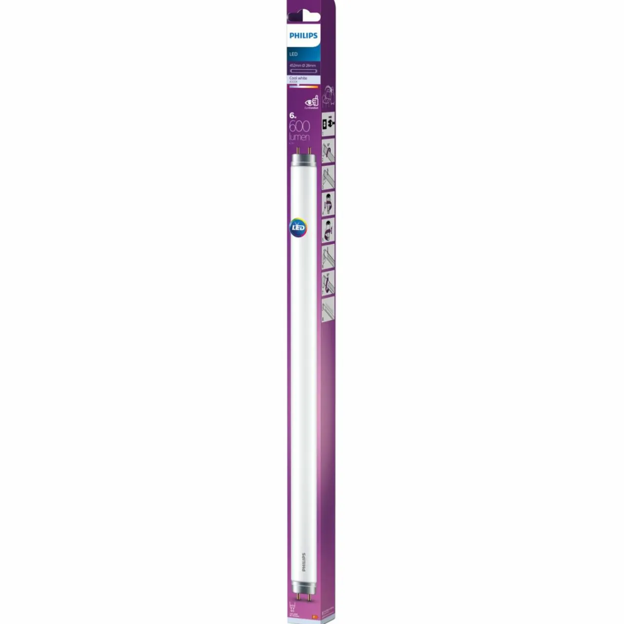 philips_g_t_ampoule_tubulaire_led_w_cm_k_1-11.webp Philips G13 T8 Ampoule tubulaire LED 6W 45,2cm 4.000K^ Tubes Fluorescents