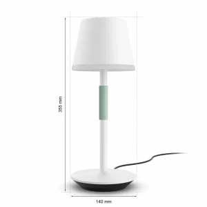 Philips Hue Go lampe de table LED abat-jour blanc^ Lampes Décoratives