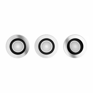 Philips Hue Milliskin spot encastré LED 3 pièces rond alu^ Spots Encastrés Connectés