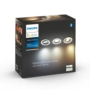 Philips Hue Milliskin spot encastré LED 3 pièces rond blanc^ Spots Encastrés Connectés