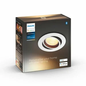 Philips Hue Milliskin spot encastré LED rond, blanc^ Spots Encastrés Connectés