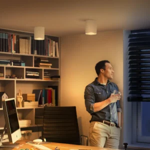 Philips Hue Pillar Downlight LED, interrupteur à variateur, blanc^ Spots Connectés