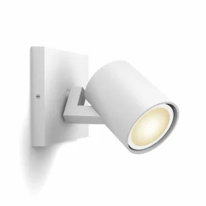 Philips Hue Runner Spot LED, 1 lampe, interrupteur à variateur, blanc^ Spots Connectés