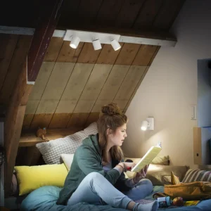 Philips Hue Runner Spot LED, 3 lampes, interrupteur à variateur, blanc^ Spots Connectés