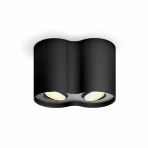 Philips Hue White Ambiance Pillar spot LED à 2 lampes, noir^ Spots Connectés