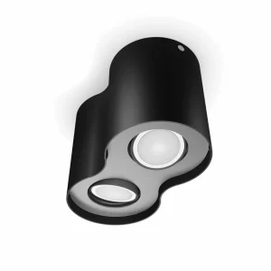 Philips Hue White Ambiance Pillar spot LED à 2 lampes, noir^ Spots Connectés