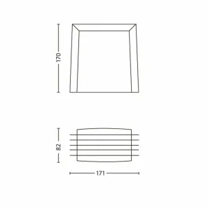 Philips myGarden Shades applique E27 grise^ Appliques Murales Extérieures
