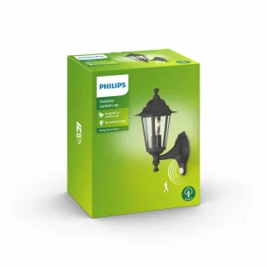 Philips Peking applique d’extérieur noire capteur^ Appliques D'Extérieur Avec Détecteur