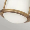 Quintiesse Plafonnier d'extérieur Hadrian Mini, bronze/blanc opale^ Plafonniers D'Extérieur