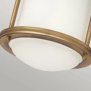 Quintiesse Plafonnier d'extérieur Hadrian Mini, bronze/blanc opale^ Plafonniers D'Extérieur