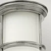 Quintiesse Plafonnier d'extérieur Hadrian Mini, nickel antique/blanc opale^ Plafonniers D'Extérieur