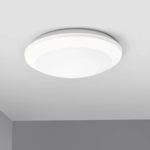 Fumagalli Plafonnier Umerta à détecteur 2xE27, blanc^ Éclairage Extérieur Avec Détecteur