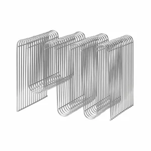 AYTM Porte-revues Curva, argent, largeur 40 cm, acier^ Meubles & Aménagements