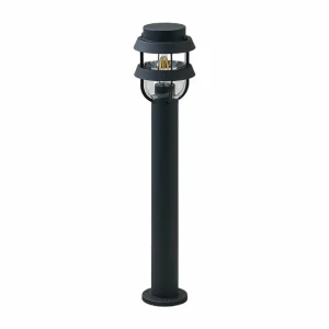 Lindby Potelet Alvaro en gris foncé, 60 cm^ Bornes Éclairage Extérieur