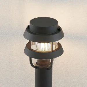 Lindby Potelet Alvaro en gris foncé, 60 cm^ Bornes Éclairage Extérieur