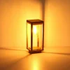 Globo Potelet Candela en aspect bois, hauteur 35 cm^ Potelets Extérieurs