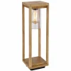 Globo Potelet Candela en aspect bois, hauteur 50 cm^ Potelets Extérieurs