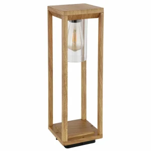 Globo Potelet Candela en aspect bois, hauteur 50 cm^ Potelets Extérieurs