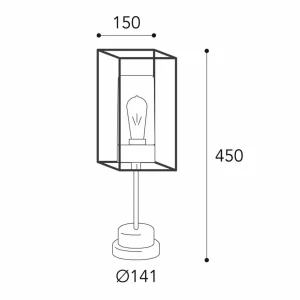 Moretti Luce Potelet Cubic³ 3369 laiton ancien/transparent^ Potelets Extérieurs