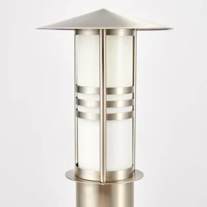 Lindby Potelet en acier inoxydable Erina, 40 cm^ Potelets Extérieurs