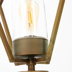 Moretti Luce Potelet Gemstone 3455, laiton ancien/transparent^ Potelets Extérieurs