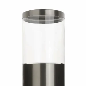 Lindby Potelet Hanneli en inox, rond^ Potelets Extérieurs