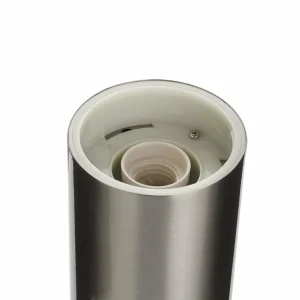 Lindby Potelet Hanneli en inox, rond^ Potelets Extérieurs