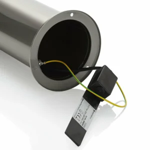 Lindby Potelet Hanneli en inox, rond^ Potelets Extérieurs