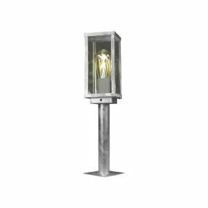 Eco-Light Potelet Karo, détecteur crépusculaire, 55 cm, zinc^ Potelets Extérieurs