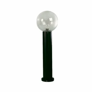 Albert Leuchten Potelet noir en verre à bulles^ Bornes Éclairage Extérieur