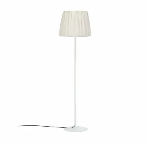 PR Home Lampadaire d'extérieur Agnar, blanc/beige, 140 cm^ Luminaires De Terrasse