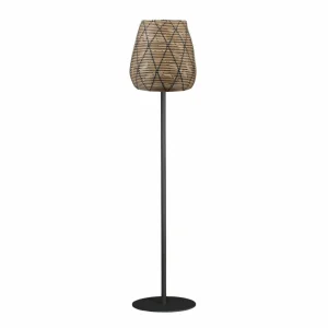 PR Home Lampe de terrasse Agnar Lollo, gris, aspect rotin, 154cm^ Luminaires De Terrasse