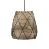 PR Home Suspension d'extérieur Lollo, aspect rotin naturel, Ø 28 cm^ Suspensions D'Extérieur