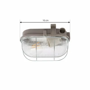 PRIOS applique d'extérieur, gris, plastique, IP44^ Luminaires De Terrasse