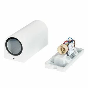 PRIOS applique murale d'extérieur Tetje, blanc, rond, 16 cm, set de 4^ Appliques Murales Extérieures