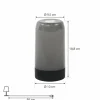 PRIOS lampe de table LED rechargeable Valtari, blanc, USB, RVB^ Lampes Décoratives