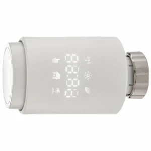 PRIOS Smart Thermostat de radiateur, ZigBee, Tuya, blanc^ Thermostats Connectés