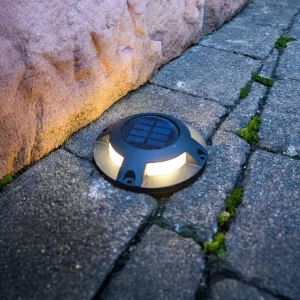 PRIOS Projecteur de sol LED Selius, gris foncé, IP67^ Lampes Décoratives