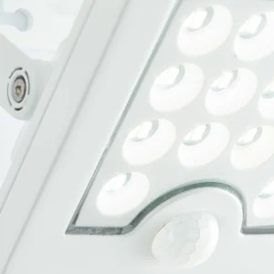 Brilliant Projecteur mural solaire à LED pour l'extérieur Luton Sensor, blanc,^ Lampes Solaires Avec Détecteur
